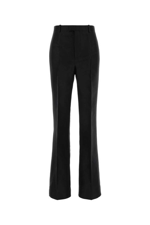 Silk Trousers — Black