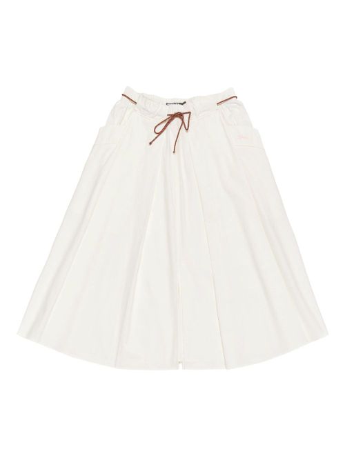 Bimba y Lola A-line midi skirt - White