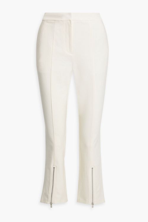 Van cropped cotton-blend slim-leg pants