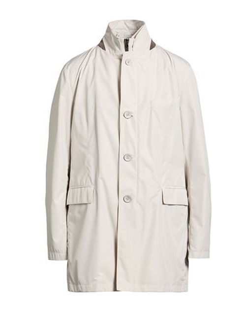 Man Overcoat & Trench Coat Light grey Size 44 Polyester