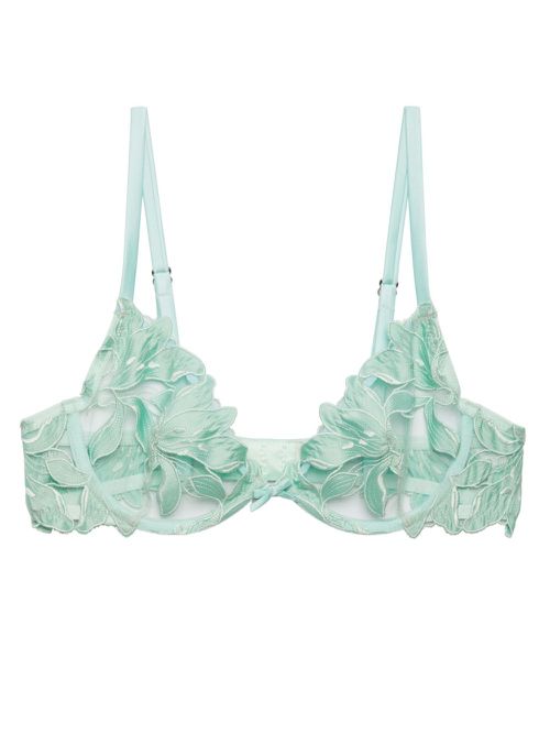 Lily underwire-cup bra - Green