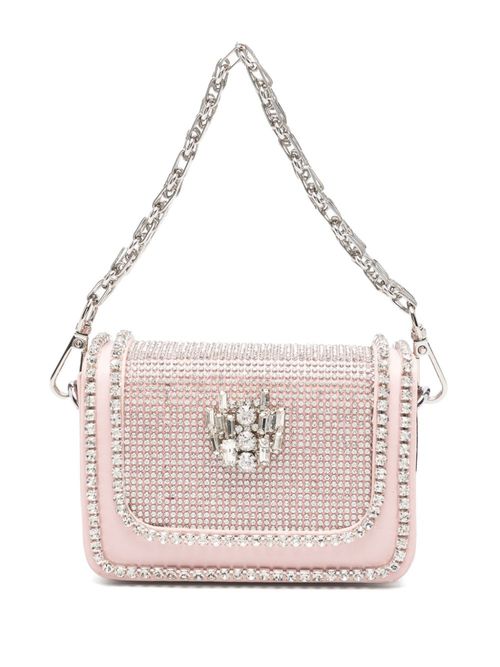 Crystal-embellished mini bag - Pink