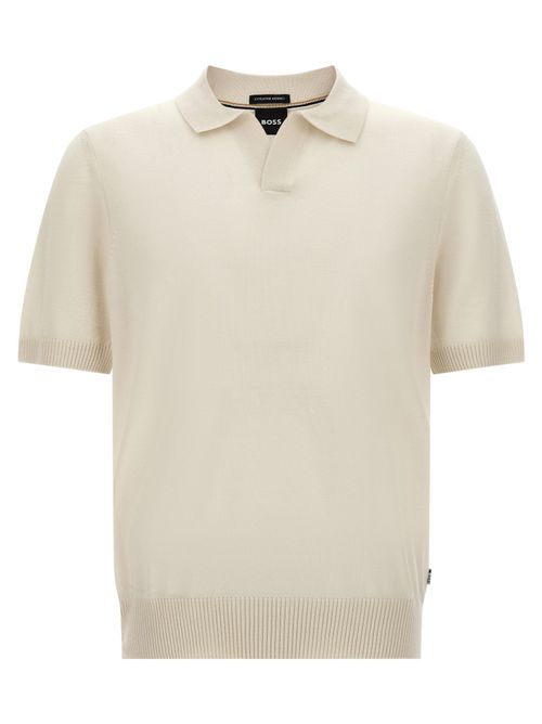 Extra-Fine Merino Wool Polo Shirt — Cream