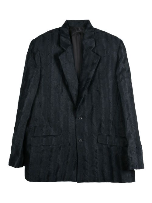 Textured blazer - Black