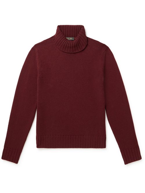 Grafton Cashmere Rollneck Sweater - Men - Burgundy - IT 48