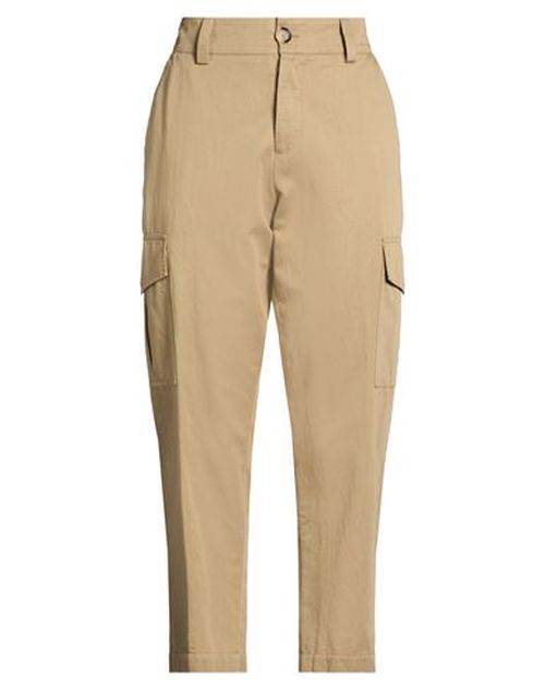 Woman Pants Khaki Size 8 Cotton, Linen