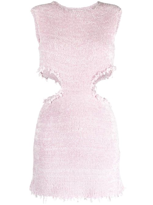 Cut-out knitted minidress - Purple
