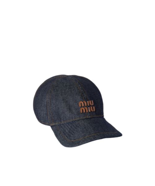 Denim baseball cap