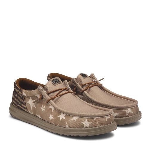 Men's Wally Funk Casual Shoes (Patriotic Brown)