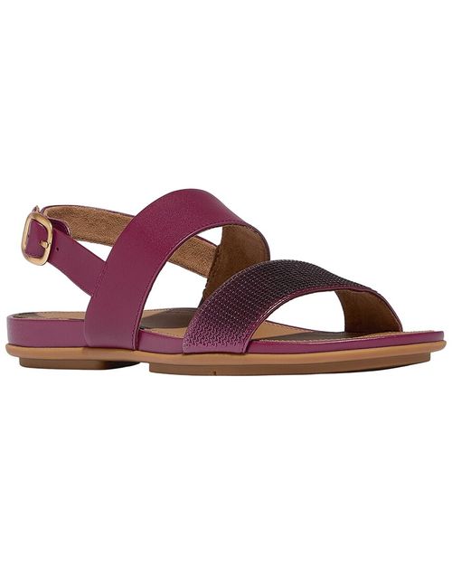 Gracie Sequin Leather Back Strap Sandal