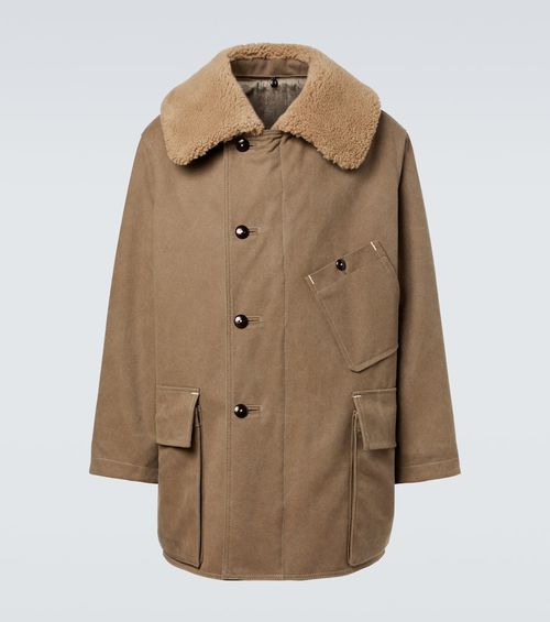 Cotton-blend canvas parka