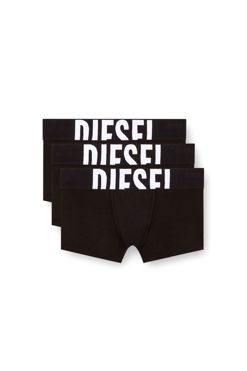 3-pack of boxer briefs with cut-off logo - Trunks - Man - Black