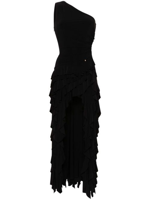 Ruffled maxi dress - Black