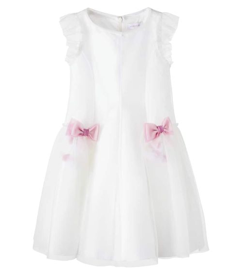 Bow-detail tulle dress