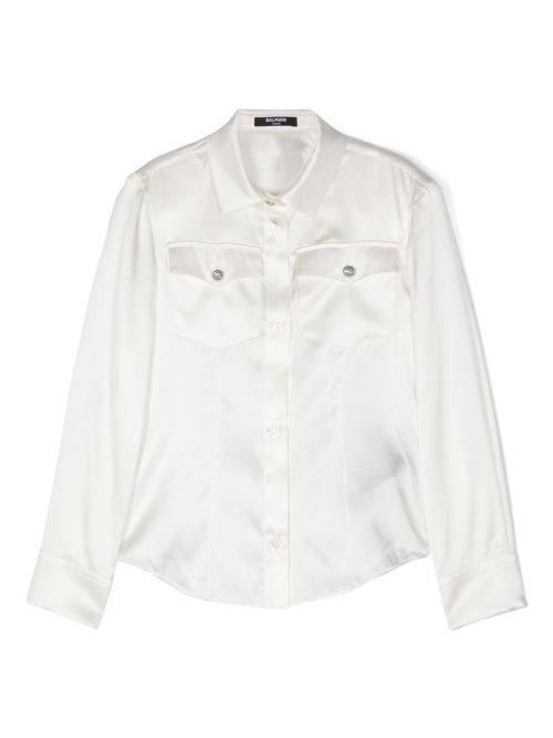 Satin shirt - White