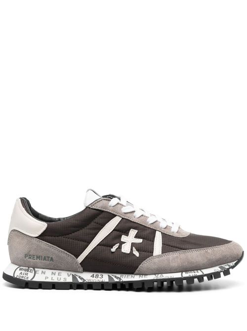 Scarpa Elegante Uomo PREMIATA Sean 6639, Sneaker In Pelle Marrone, Numero 44 EU (UK 9, US 9), Nuovo In Scatola.