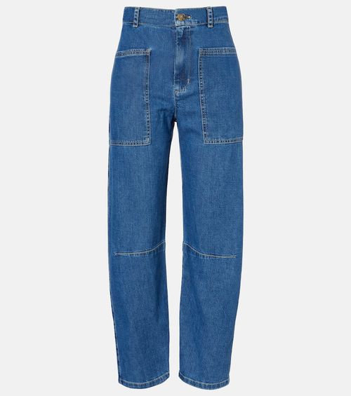 Farah high-rise tapered jeans