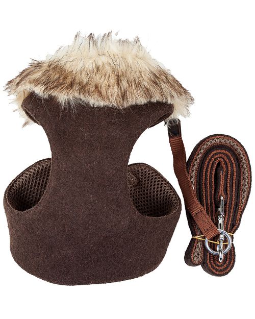Luxe Furracious 2 in 1 Adjustable Dog Harness with Fur