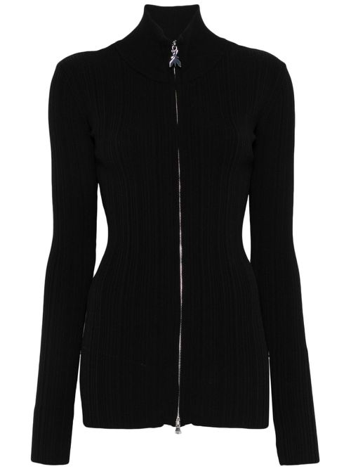Ribbed cardigan - Black