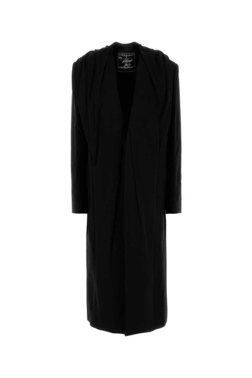 Y Project Hood Coat — Black