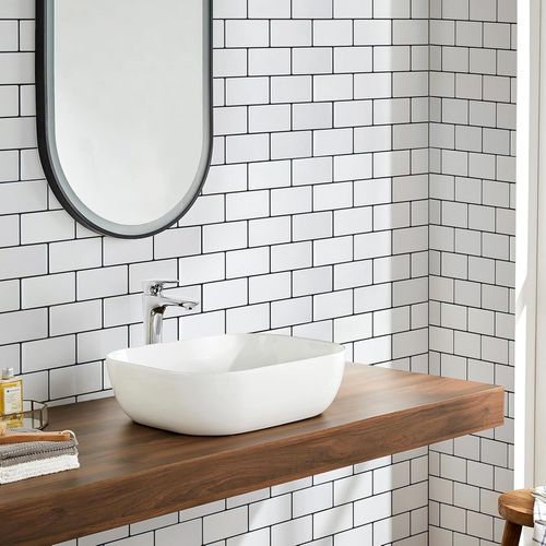 TEMU 10pcs Stick On Tiles, Thicker Tile Stickers, Peel And Stick Wall Tiles, 3d Self Adhesive Wall Tiles, Tile Stickers Splashback For Kitchen And