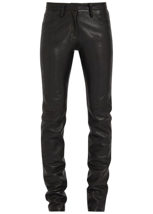 Slim-leg Leather Trousers