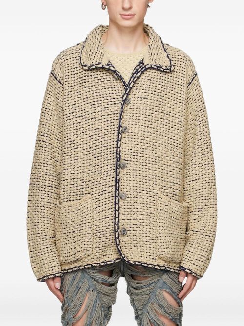 Basket-weave jacket - Neutrals