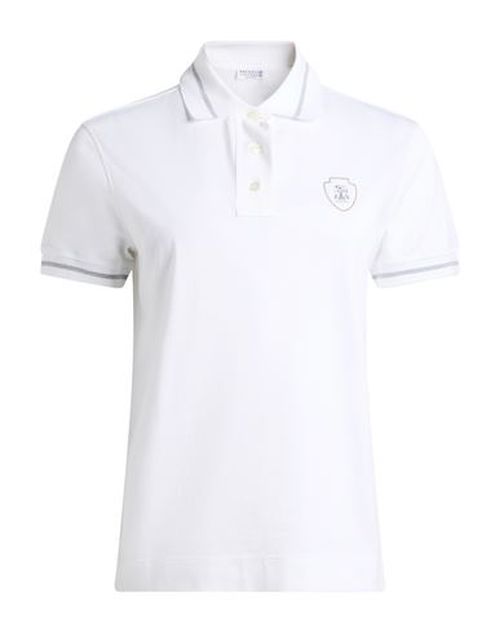 Woman Polo shirt Ivory Size L Cotton
