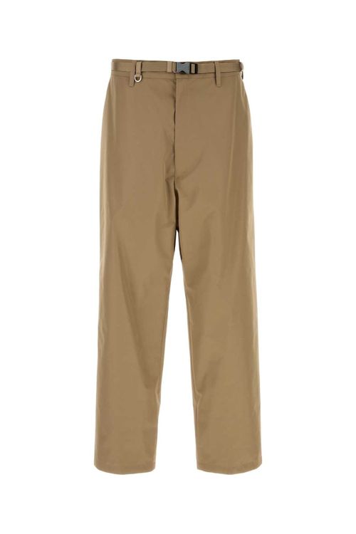 Tech Fabric Trousers — Beige