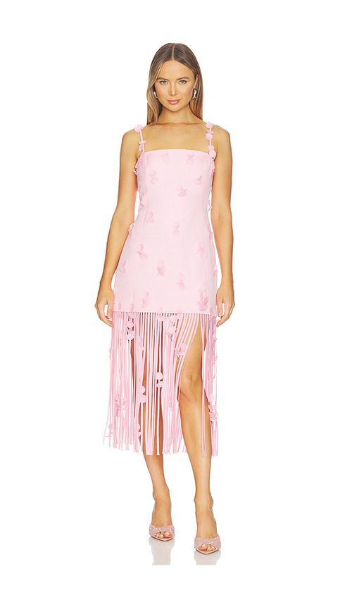SIMKHAI Juliana Midi Dress in Pink. 8. Also , 0