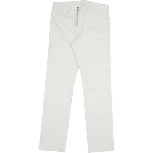 CALVIN KLEIN Mens Cotton White Slim Tapered Trousers W30 L31 Smart Casua