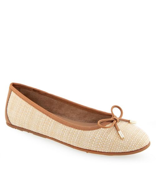 Women's Pia Casual Ballet Wedge Flats - Natural Raffia