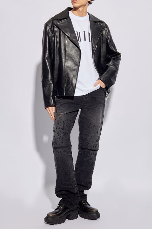 Straight Leg Jeans, Men's, Black