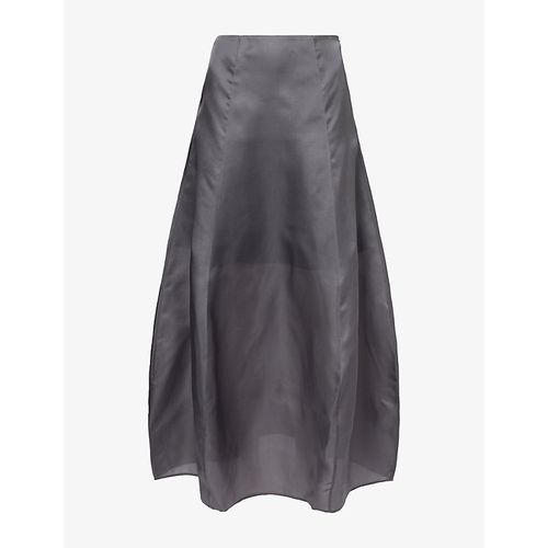 Womens Cocoon Silk Maxi Skirt