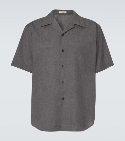 Cashmere poplin shirt