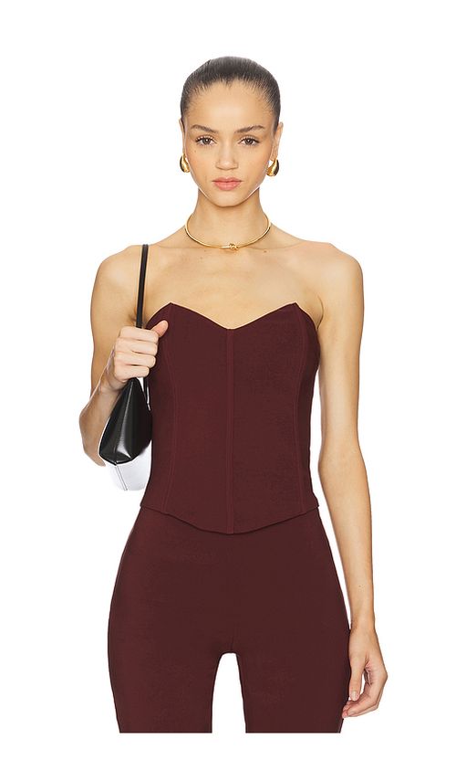 Runaway The Label Gisele Bustier Top in Chocolate. - XL also in L, M