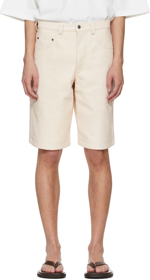 Off-White Big Pocket Leather Shorts