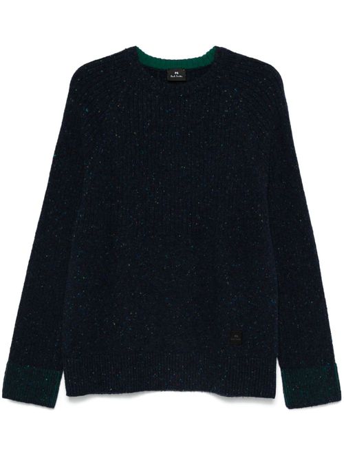Fine-knit jumper - Blue
