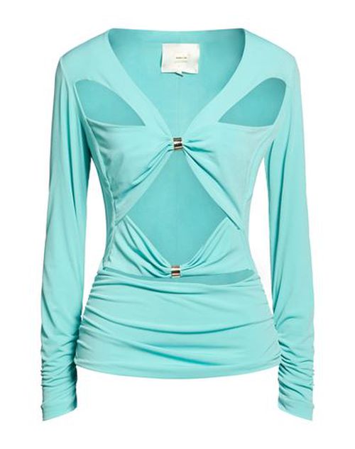 Woman Top Turquoise Size 6 Polyamide, Elastane