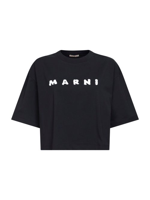 Logo-Printed Cotton T-Shirt — Black