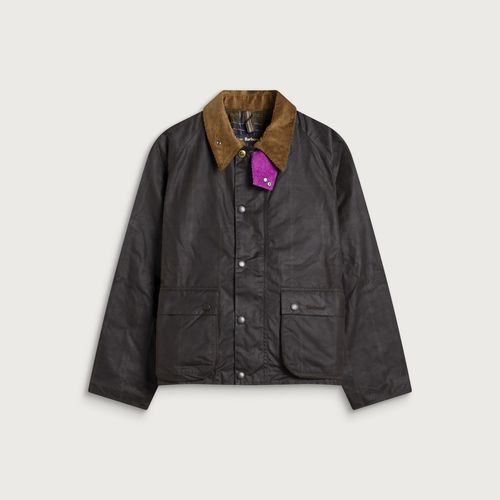 Men's x Paul Smith Transport Windowpane Wax Jacket in Rustic/Bark