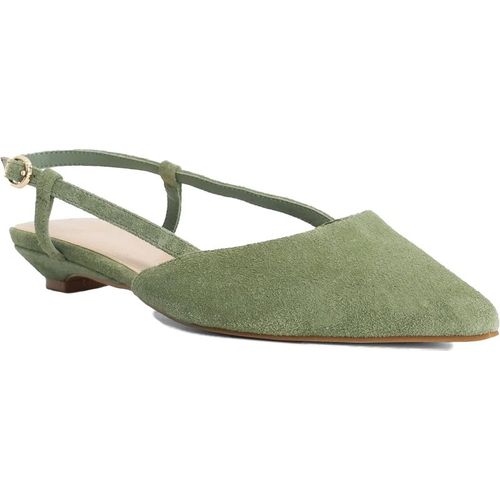 Dune London Womens Ladies Homie - Suede Sling-Backs - Green
