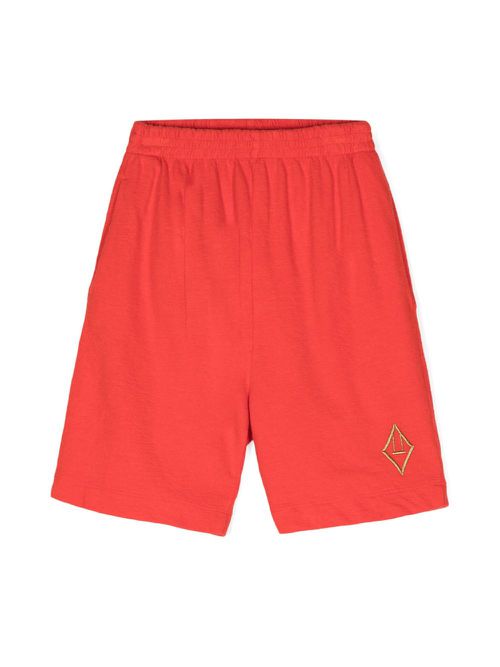 Cotton jersey shorts - Red
