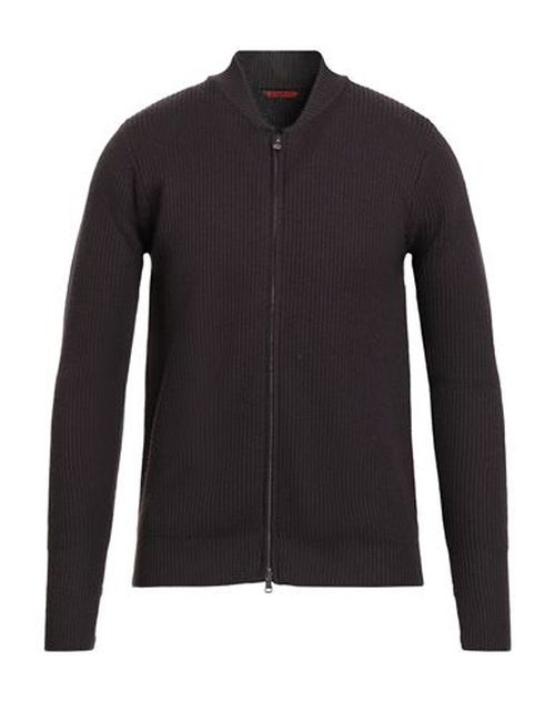 Man Cardigan Dark purple Size S Virgin Wool
