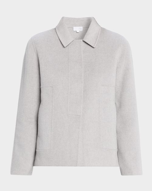 Double-Faced Cashmere Short Jacket