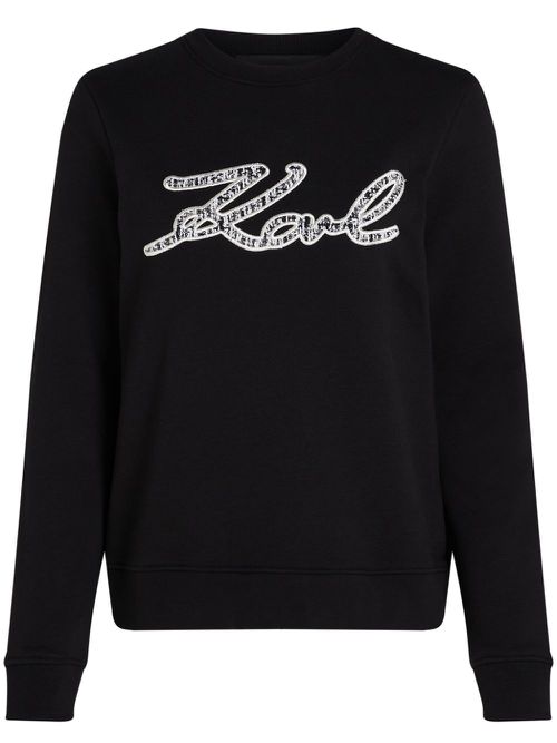 Logo-print sweatshirt - Black