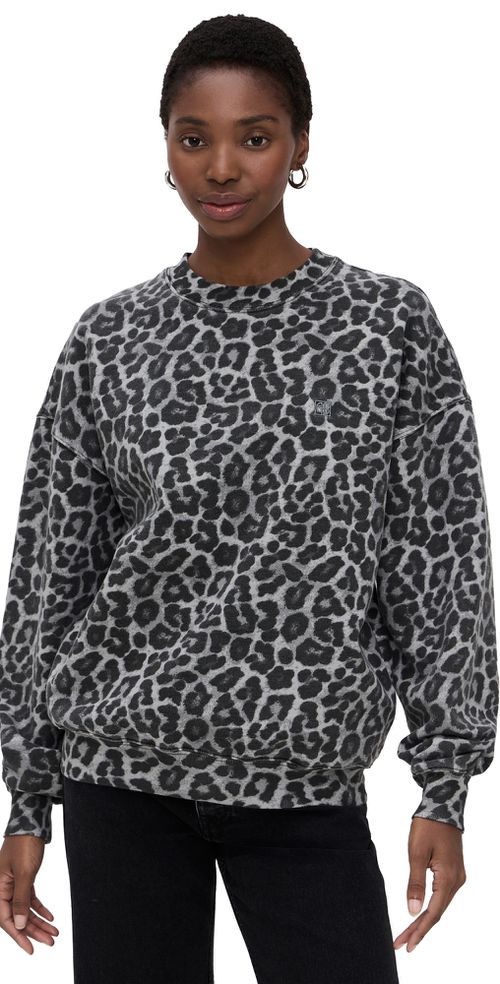 Miles Grey Leopard Sweatshirt Leopard