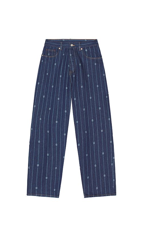 Drle De Monsieur Dr?le De Monsieur Le Jean Baggy Monogramme in Blue. - XL/1X also in L, M, S, XXL/2X