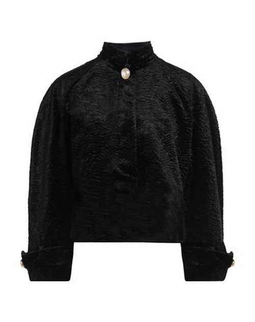 Casablanca Woman Jacket Black Size 4 Virgin Wool, Cotton, Elastane