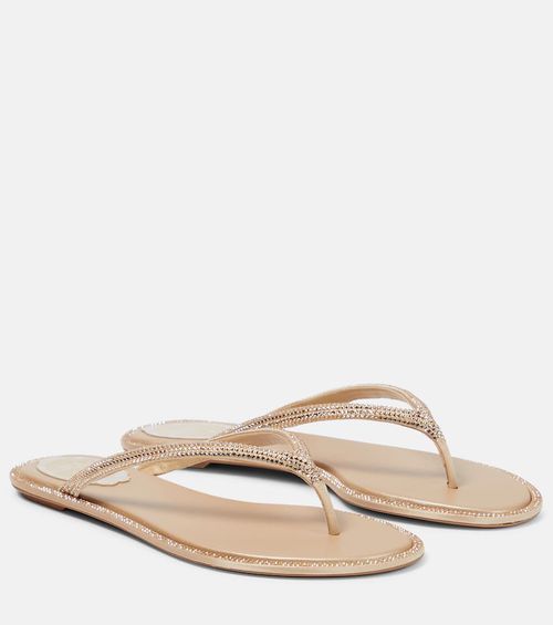 Diana embellished satin thong sandals